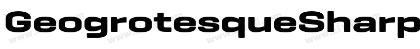 GeogrotesqueSharp Bd字体转换